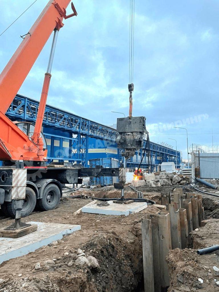 Вибропогружения Шпунта Ларсена