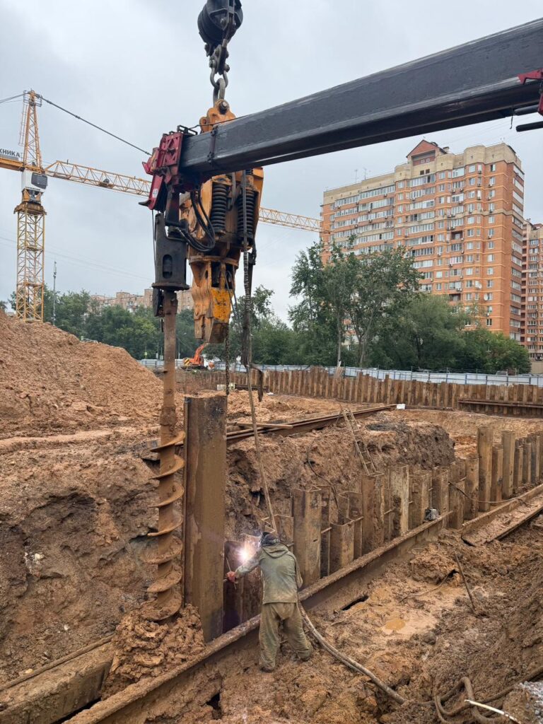 Забивка шпунта